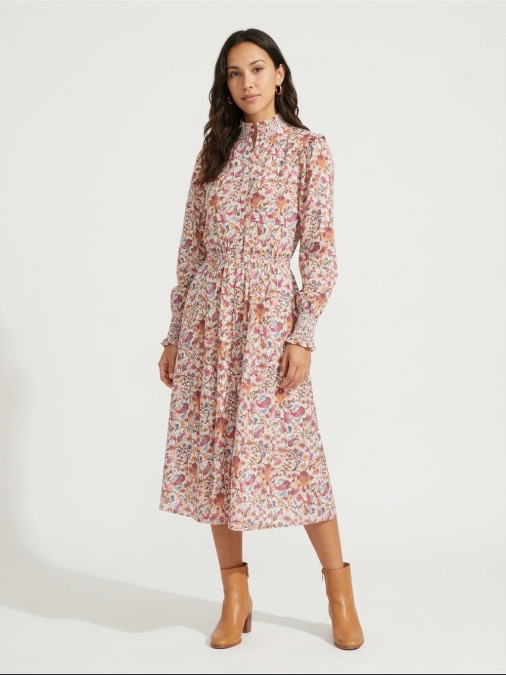 Marant Etoile Galoa Floral Cotton midi dress 38 (6)